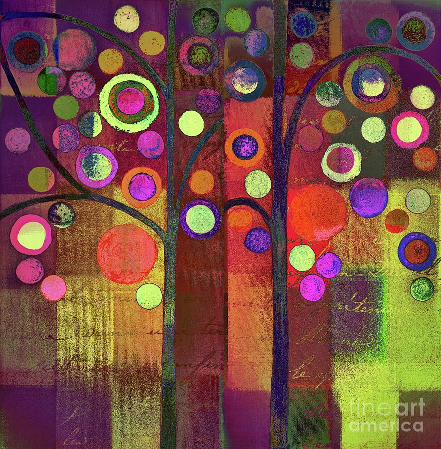 Tree Bubble Dio - a5502s Painting by Variance Collections