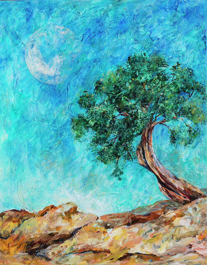 Tree Fantasy Painting by Sally Quillin