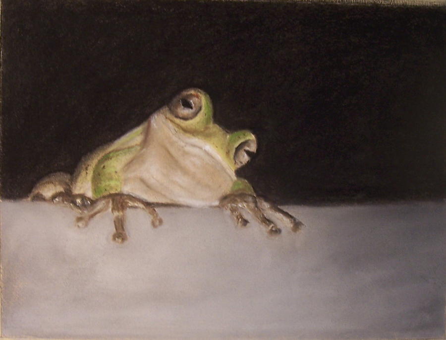 Tree Frog Painting by Elizabeth Ellis