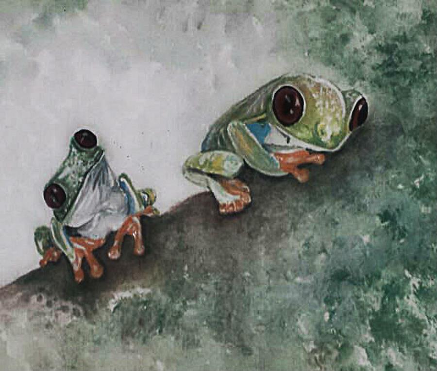 Tree Frogs Painting by Cb Fineartstudios - Fine Art America