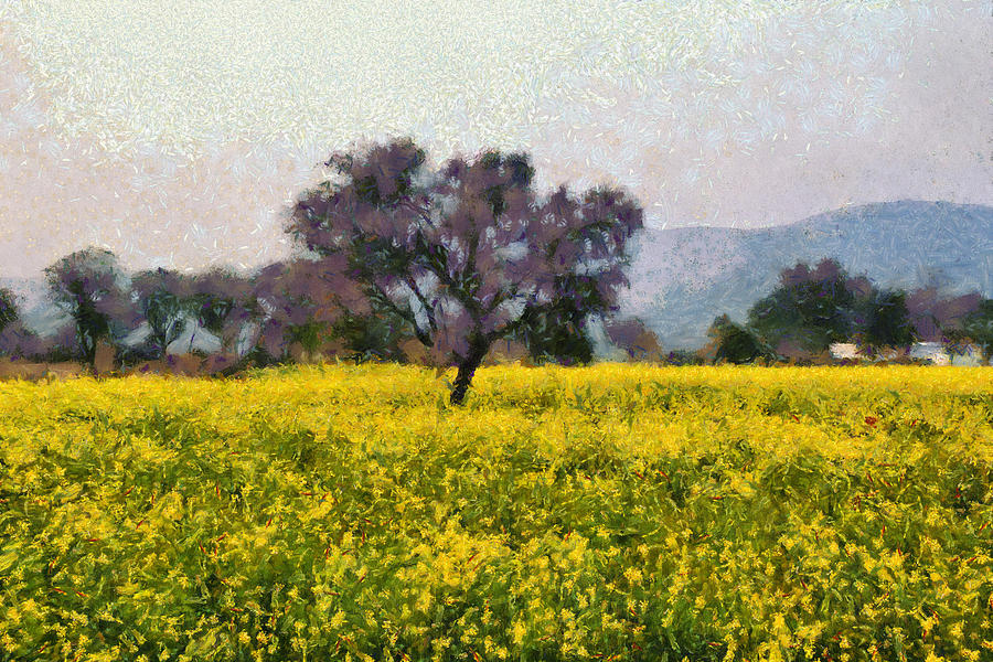 Tree in a yellow vision Photograph by Ashish Agarwal