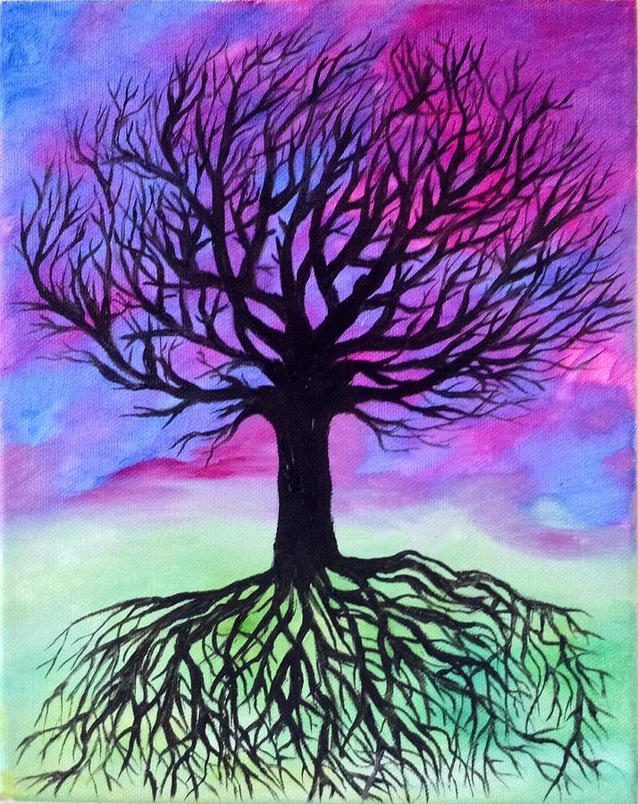 Tree in Fantasy Painting by Mandy Harpt - Fine Art America