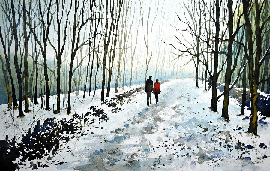 Tree Lined Stroll Painting by Paul Dene Marlor