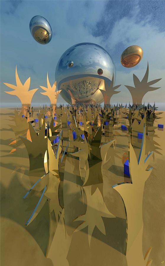 Tree Lot 3 Digital Art by Ronald Bissett