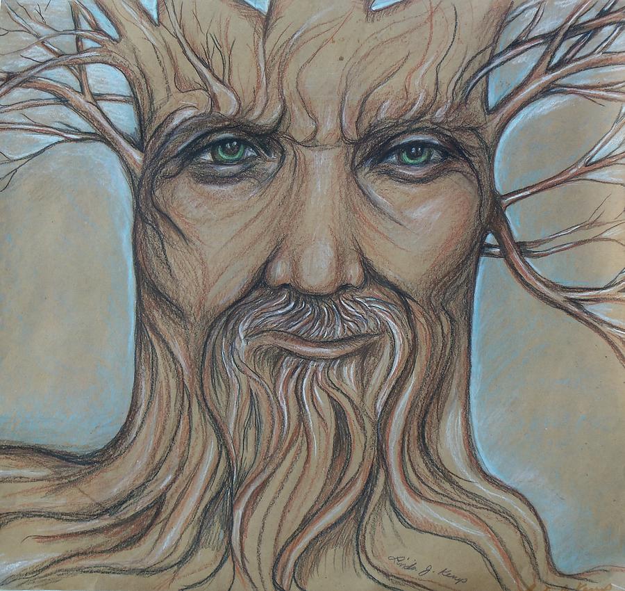 Tree Man Drawing by Linda Nielsen