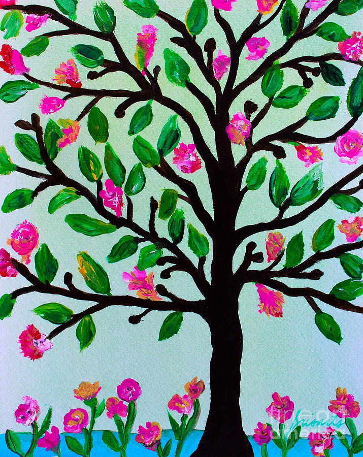 Tree Of Essence Painting by Pristine Cartera Turkus