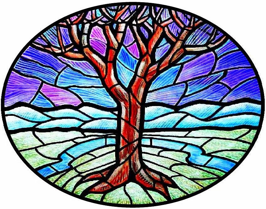 Winter Painting - Tree of Grace - Winter by Jim Harris