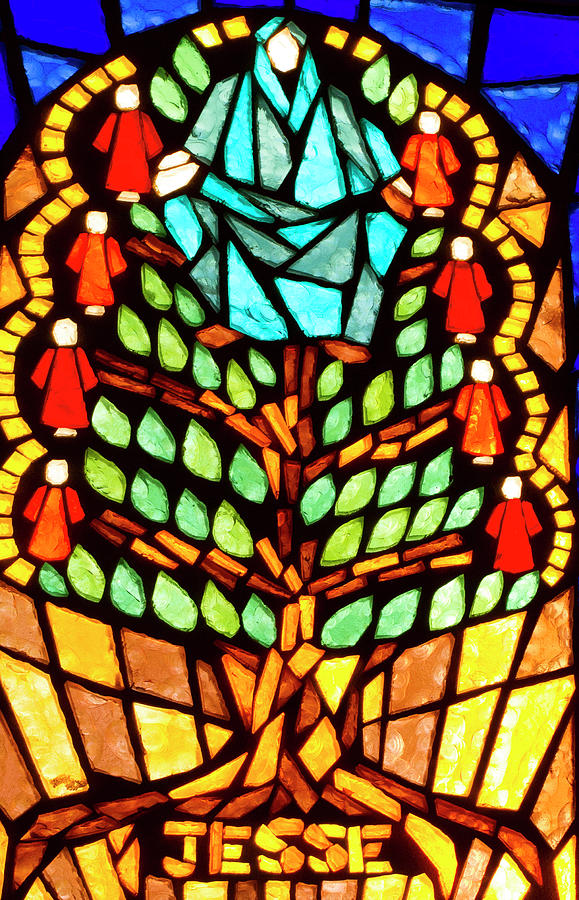 Tree of Jesse Stained Glass Photograph by Jean Noren