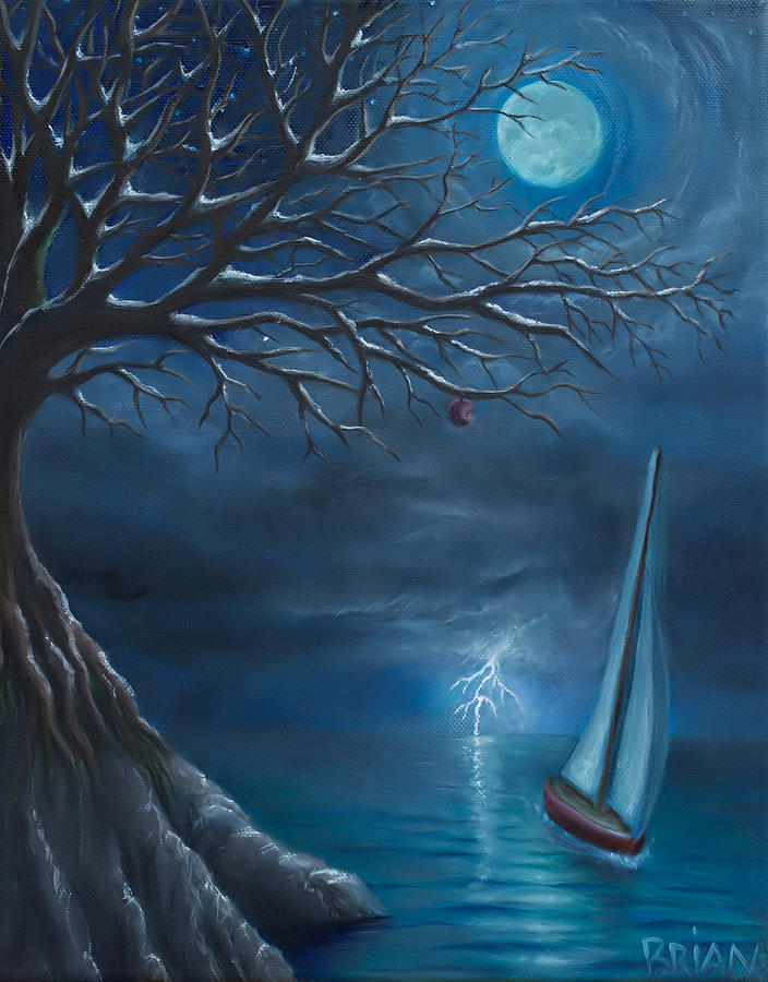 Tree Painting - Tree Of Knowledge by Brian Nunes Tree Painting - Tree Of Knowledge by Brian Nunes