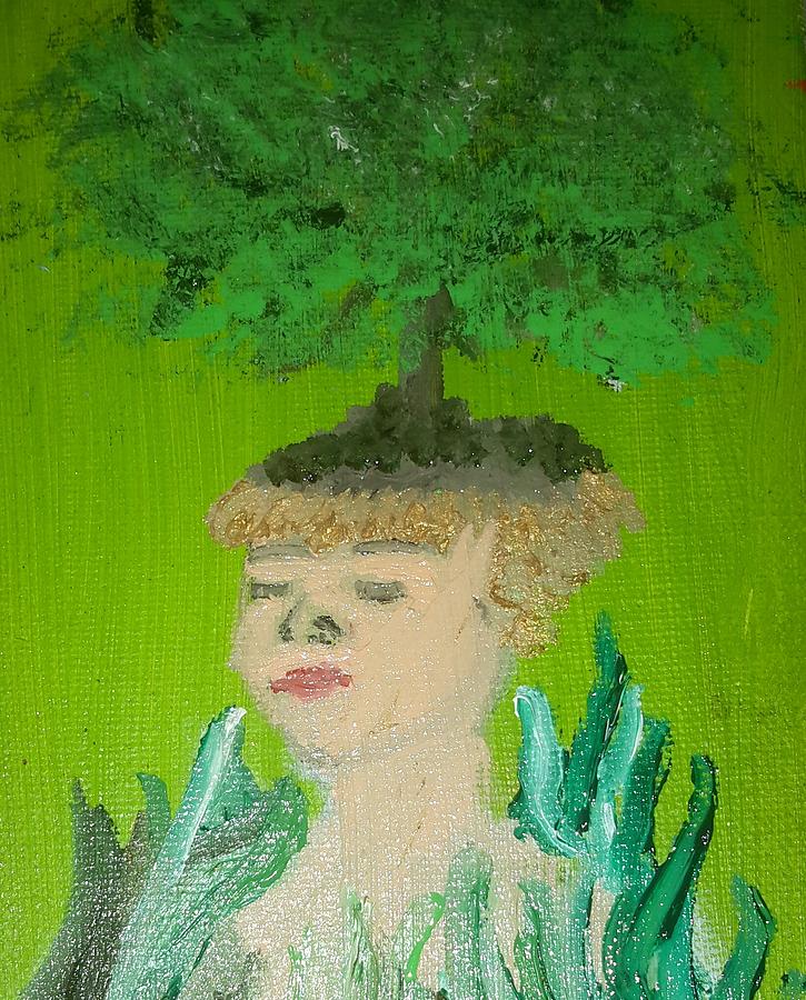 Tree Of Knowledge Lady Painting