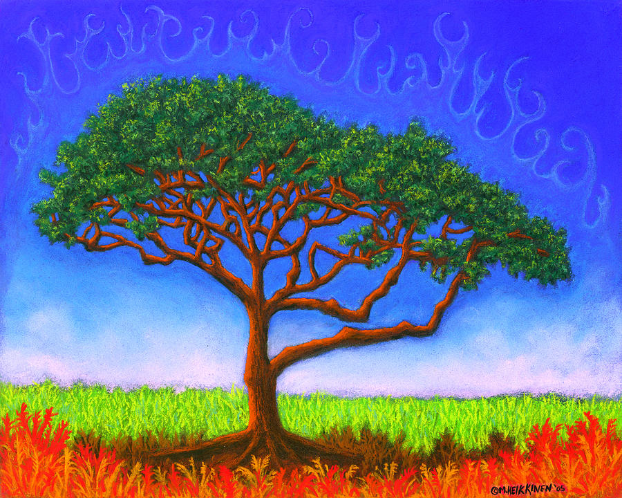 Tree Of Life 01 Pastel by Michael Heikkinen