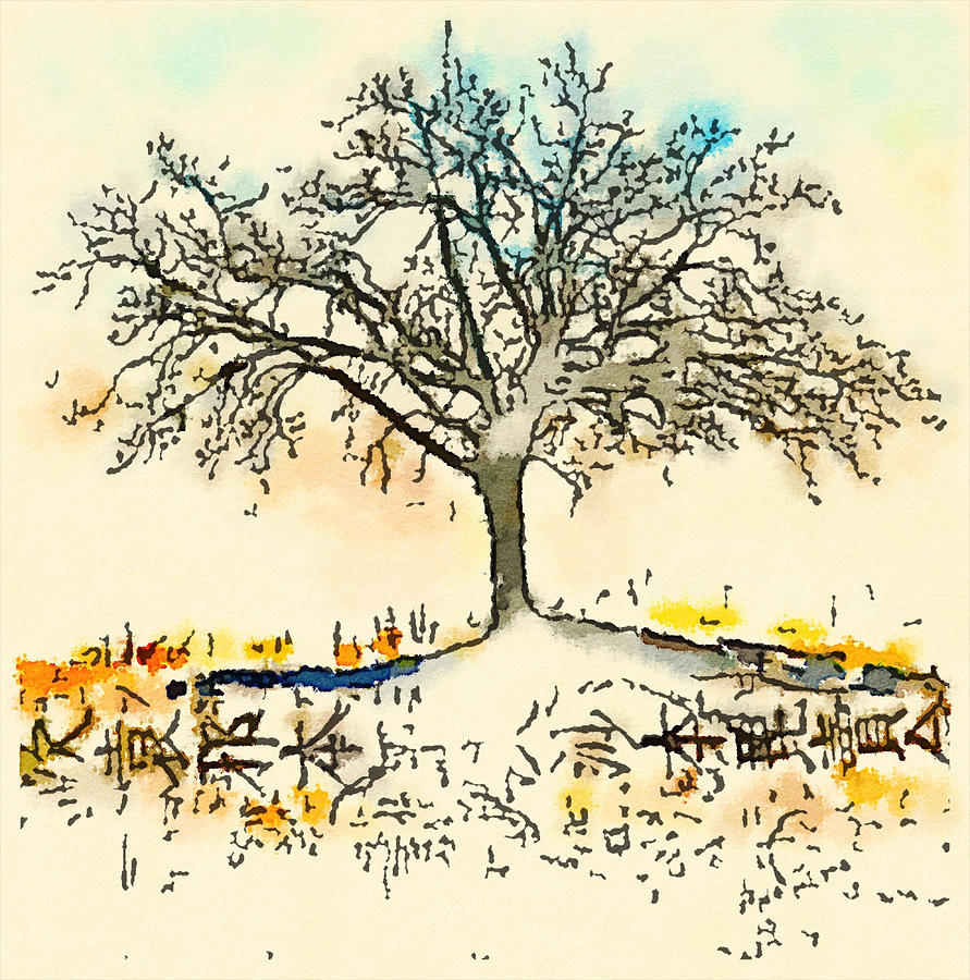 Tree of Life 1 Painting by Vanessa Katz