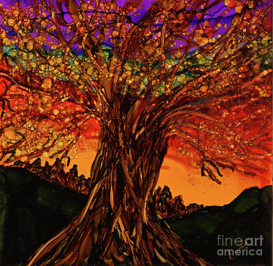 Tree of Life 2 Painting by Eunice Warfel
