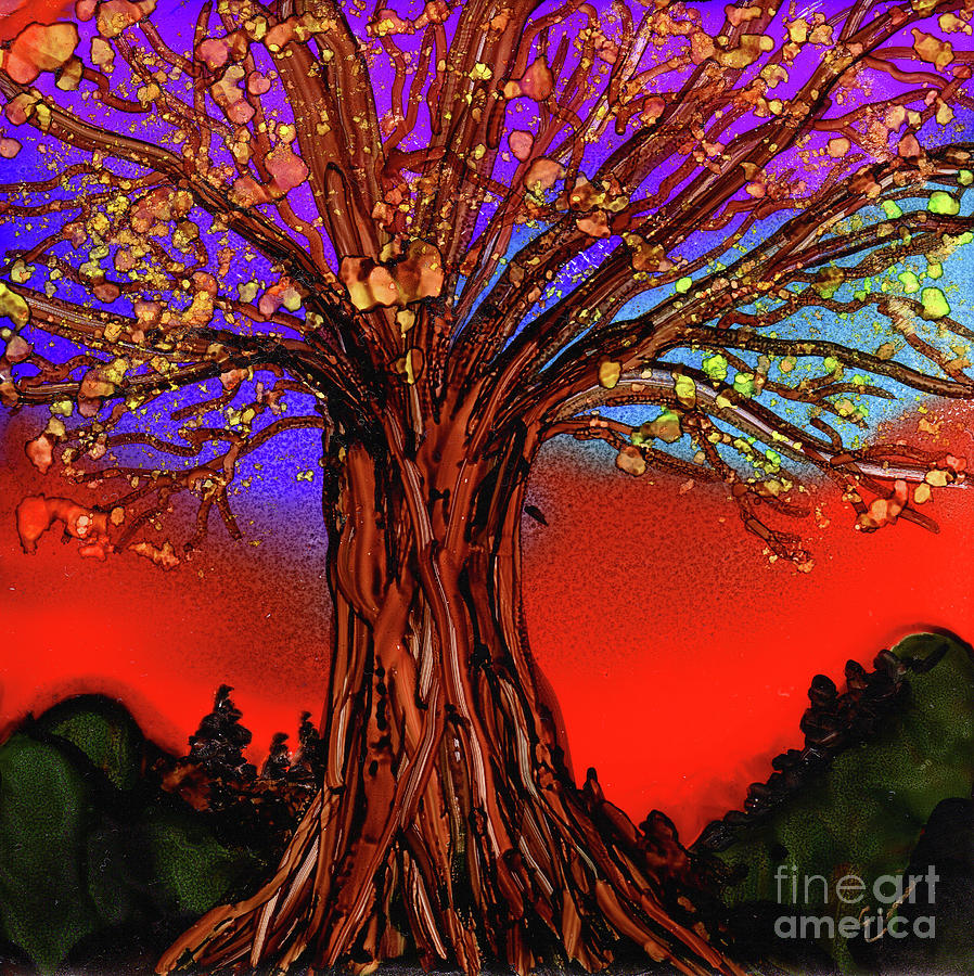 Tree of Life 3 Painting by Eunice Warfel