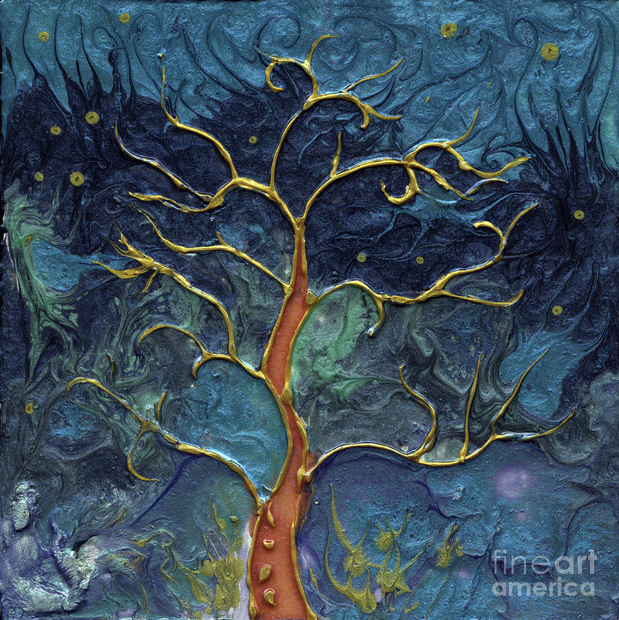 Tree of life Painting by Ang El