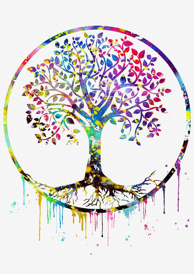 Tree Of Life Colorful Digital Art By Erzebet S Fine Art America
