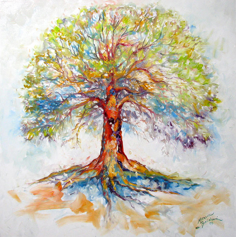 TREE of LIFE HOPE Painting by Marcia Baldwin