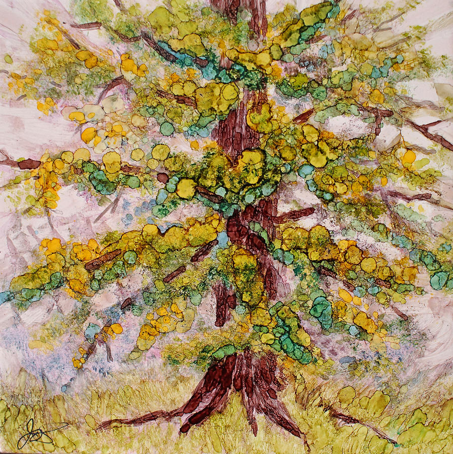 Tree of Life Painting by Jo Smoley
