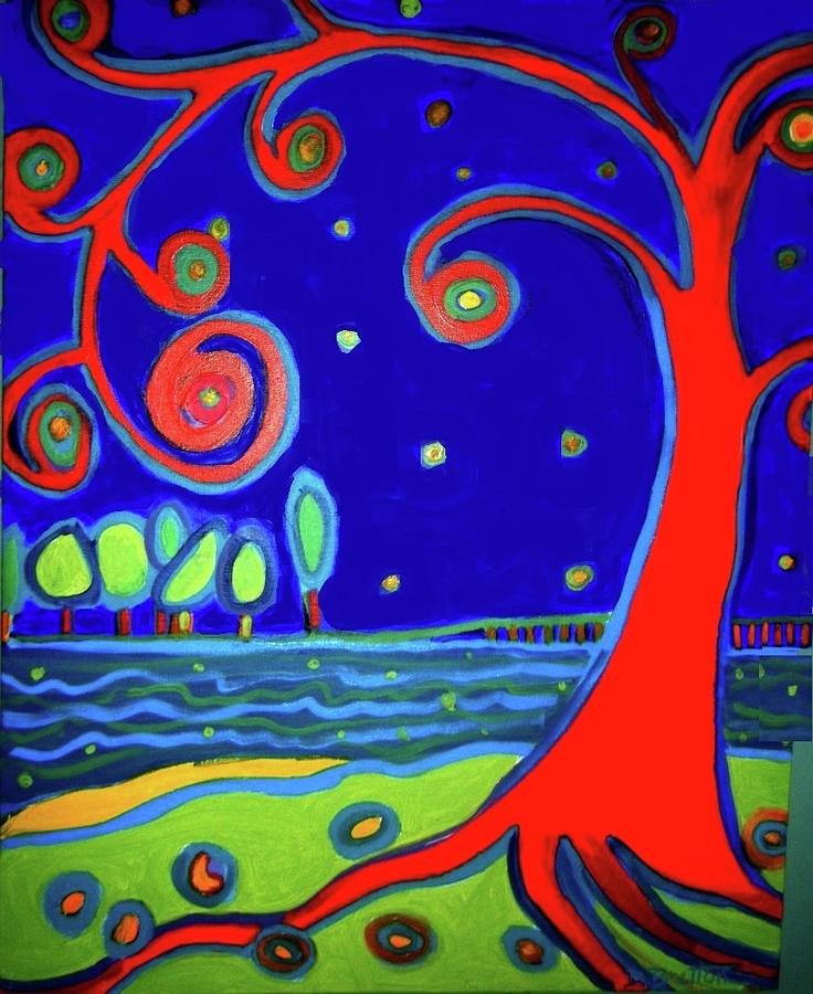 Tree of Life Manchester-by-the-sea Painting by Debra Bretton Robinson