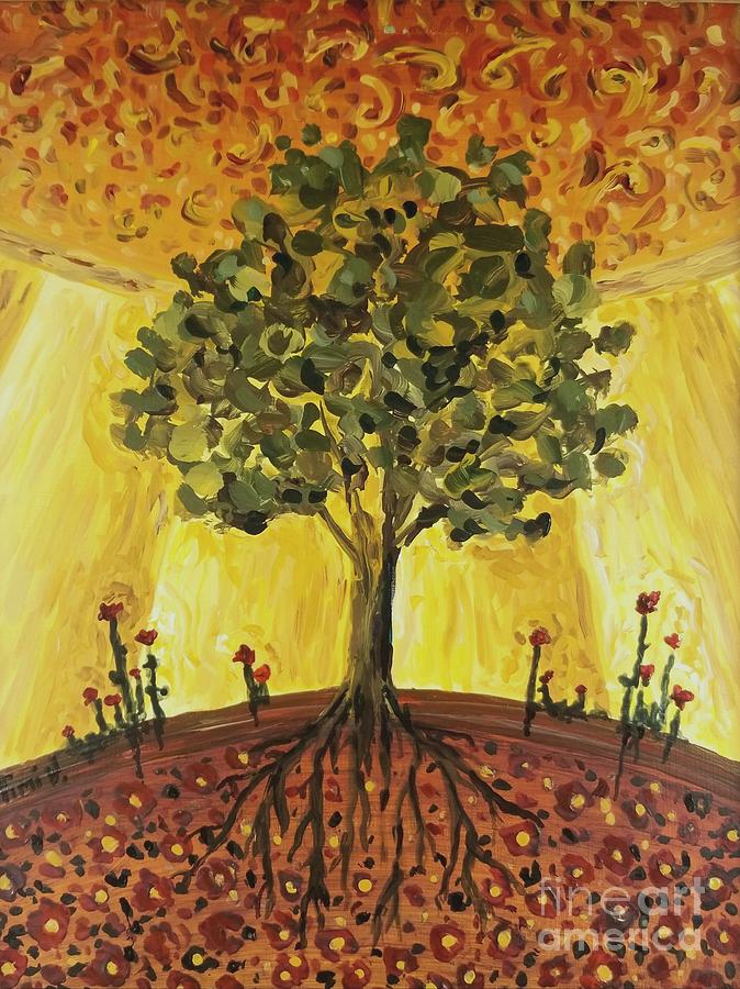 Tree of Life Painting by Maria Langgle