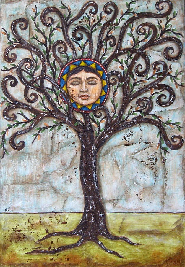 Tree Painting - Tree of Life by Rain Ririn