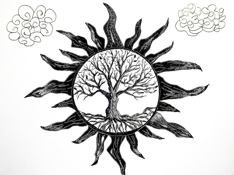 abstract tree drawing