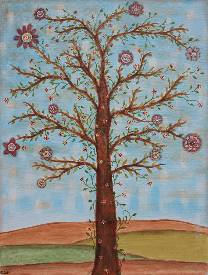 Tree of Love Painting by Rain Ririn