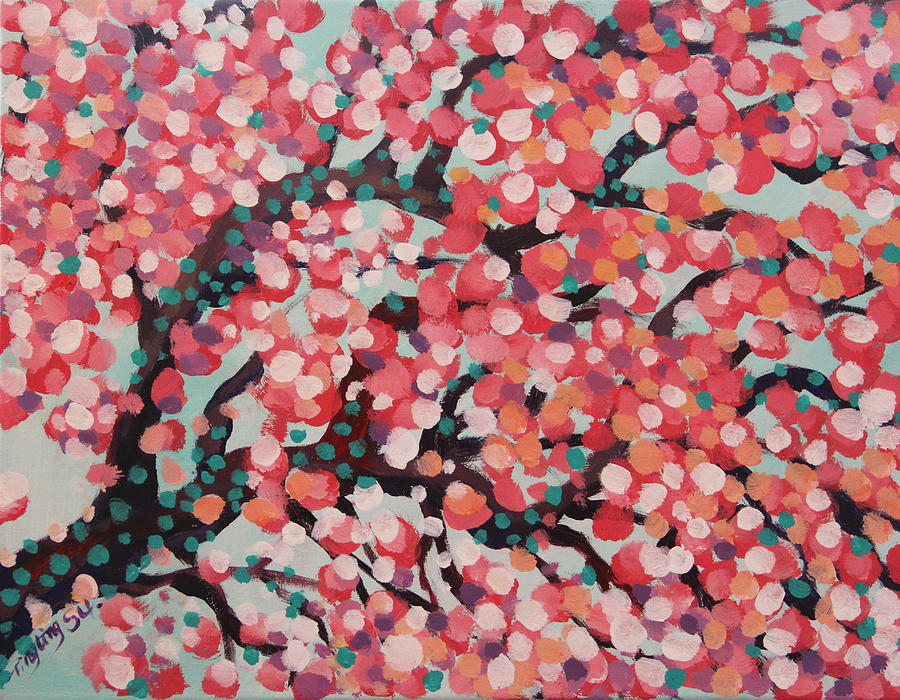 Tree of spring 1 Painting by Tingting Su