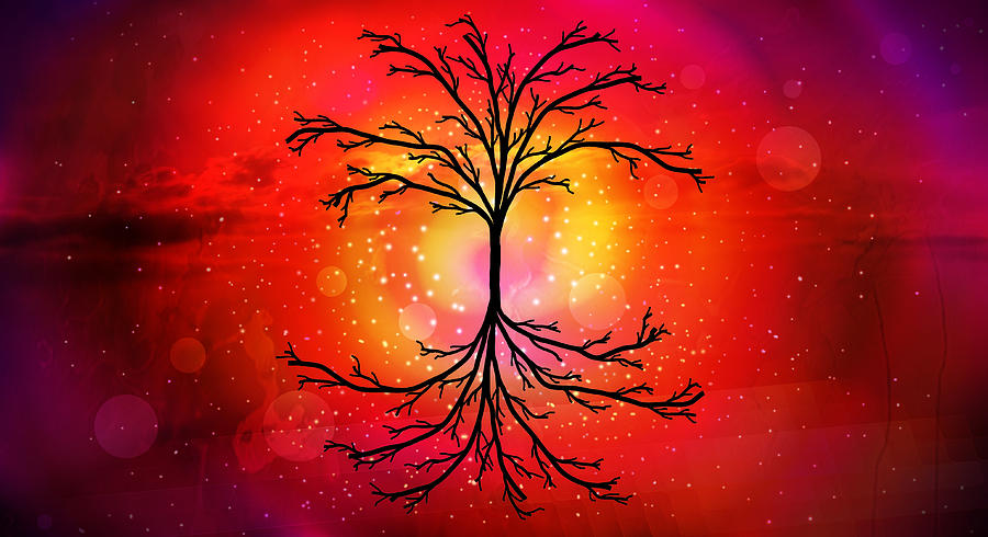 Tree Of Wisdom Digital Art by Chinmay Jog - Pixels