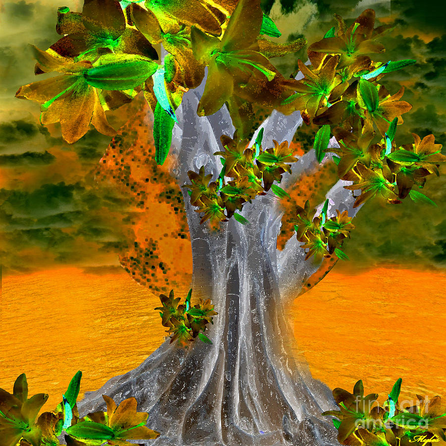 Tree Of Yesterday Painting by Saundra Myles