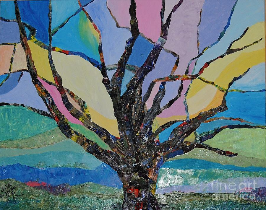 Tree Petals Mixed Media by Judith Espinoza