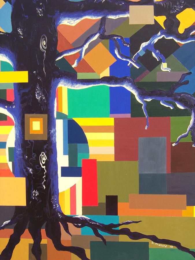 Abstract Painting - Tree by Sherri Ward