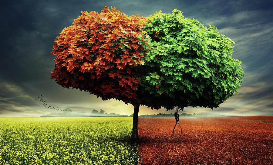 Landscape Digital Art - Tree by Simon Siwak Landscape Digital Art - Tree by Simon Siwak