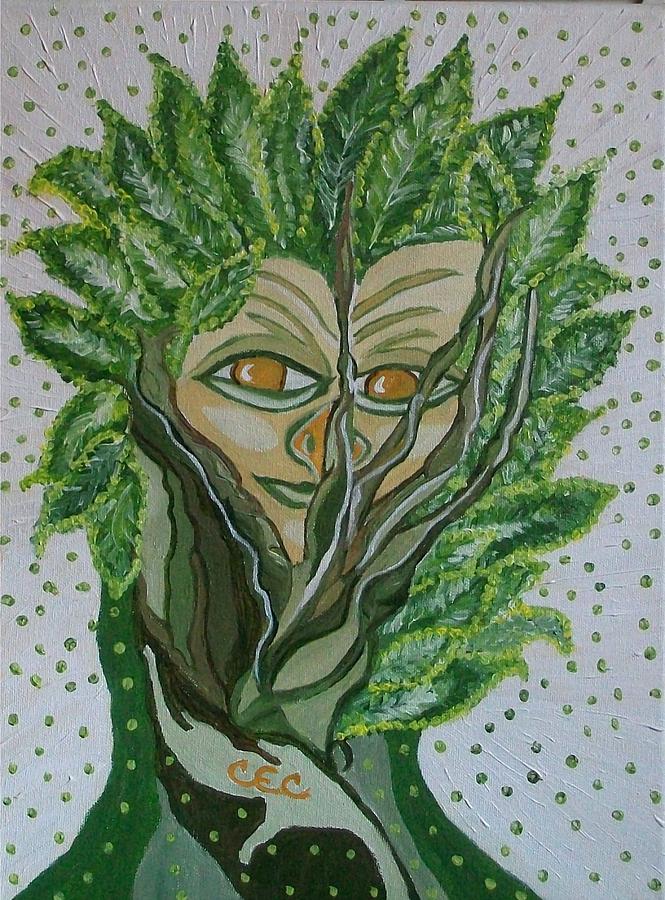 Tree Sprite Painting by Carolyn Cable