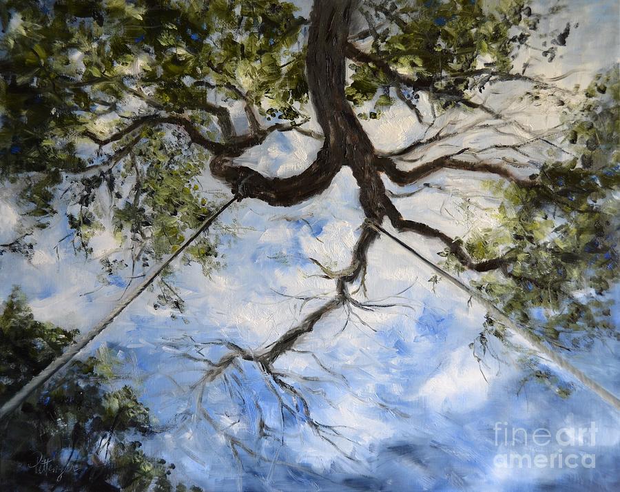 Impressionism Painting - Tree Swing by Lori Pittenger