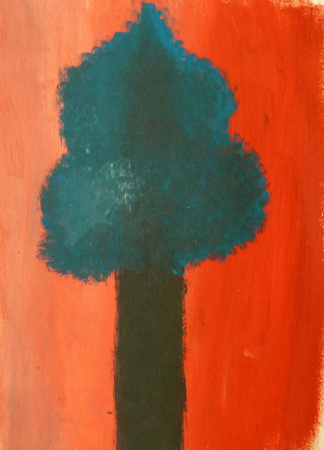 Tree with shades of red Painting by Francesca Mackenney - Fine Art America