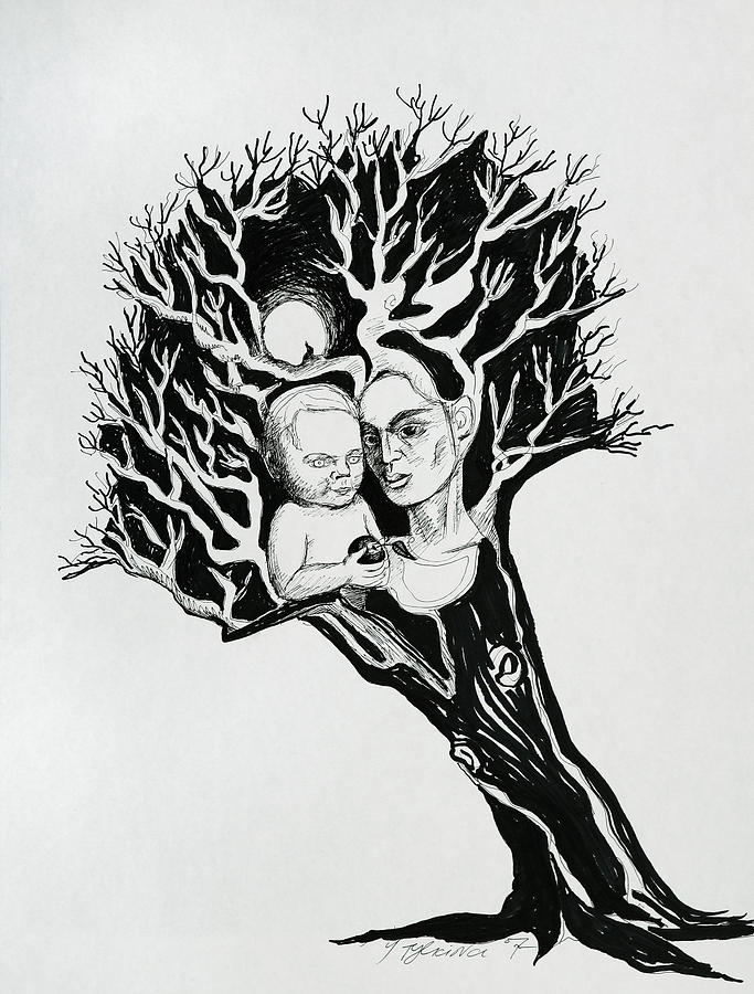 Tree Drawing by Yelena Tylkina