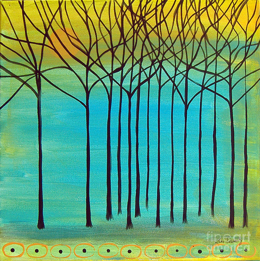Trees 030115 Painting by Lee Owenby