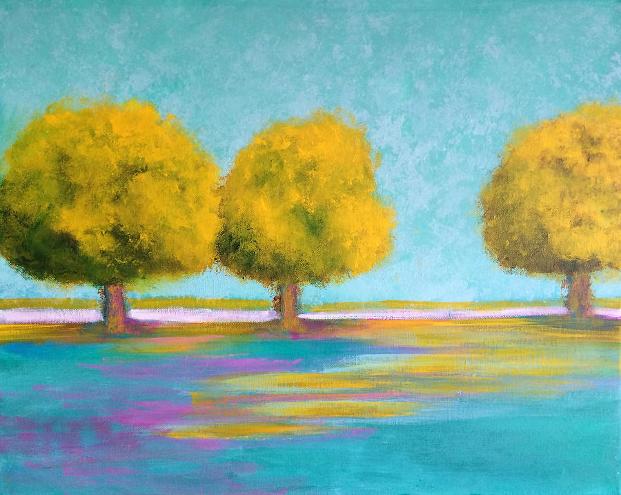 Trees Dont Disappoint #4 Painting by Edy Ottesen