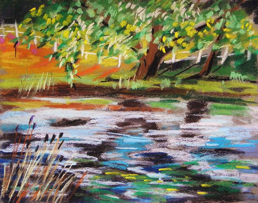 Trees Edge the Pond Painting by John Williams
