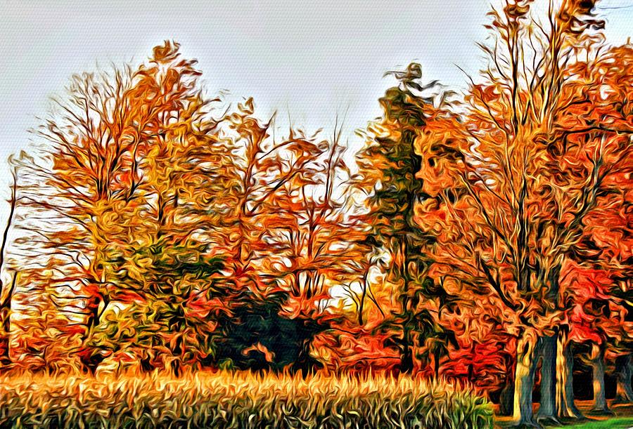 Trees Of Fall 2 Digital Art