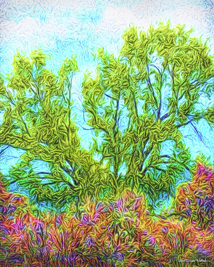 Trees Of Springtime Shining Digital Art by Joel Bruce Wallach