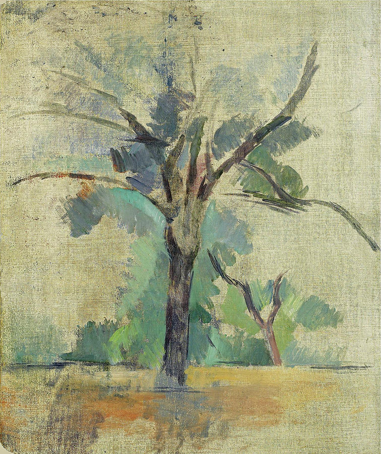 Trees Painting by Paul Cezanne