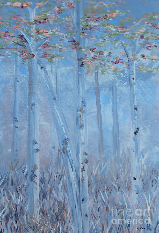 Trees Tall and Lovely Painting by Eloise Schneider Mote
