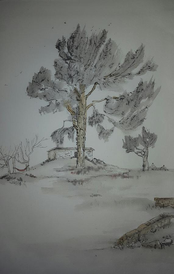 Trees trees trees album Painting by Debbi Saccomanno Chan