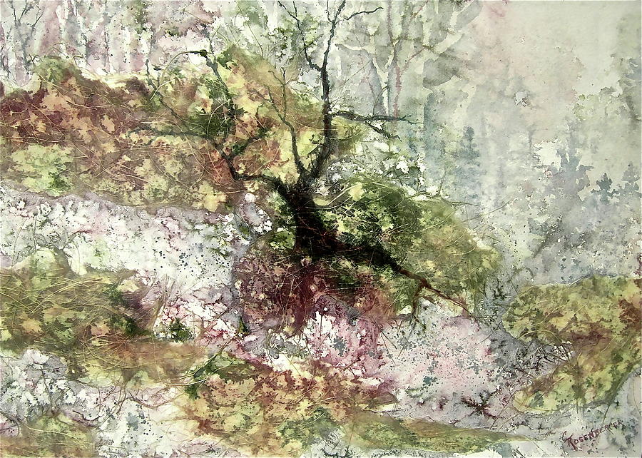 Treescape  Number Eleven Painting by Carolyn Rosenberger