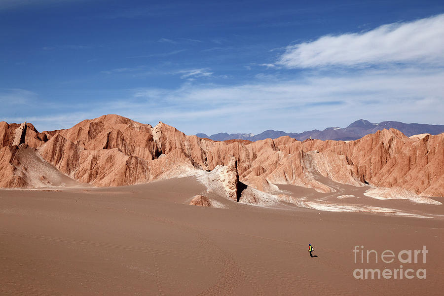Trekking in the Atacama Desert Chile Photograph by James Brunker