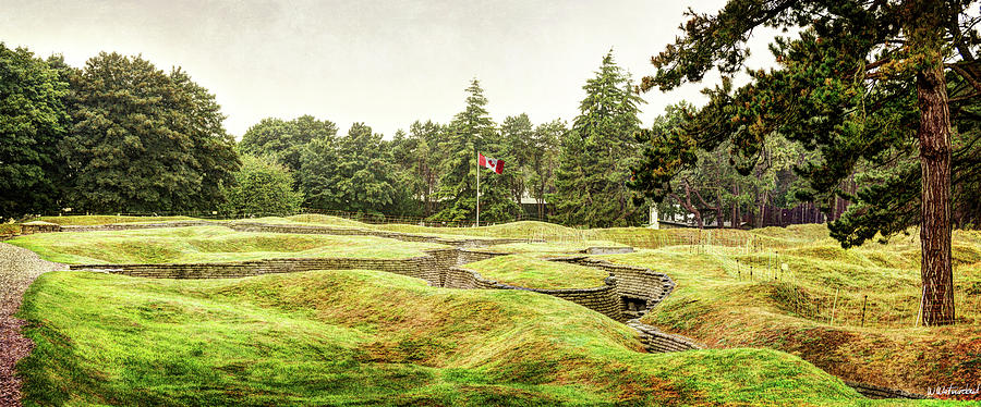 Trenches at Vimy Ridge - Vintage Version Photograph by Weston Westmoreland