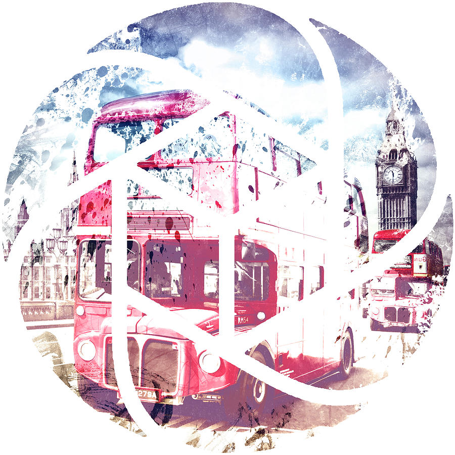 London Photograph - TRENDY DESIGN London Red Buses  by Melanie Viola
