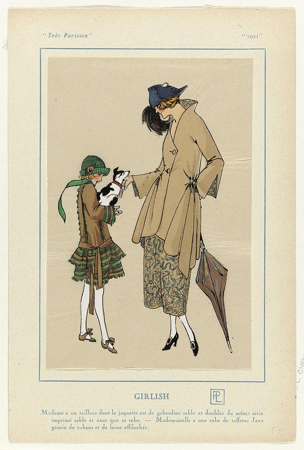 Tres Parisien, 1921 Girlish Painting